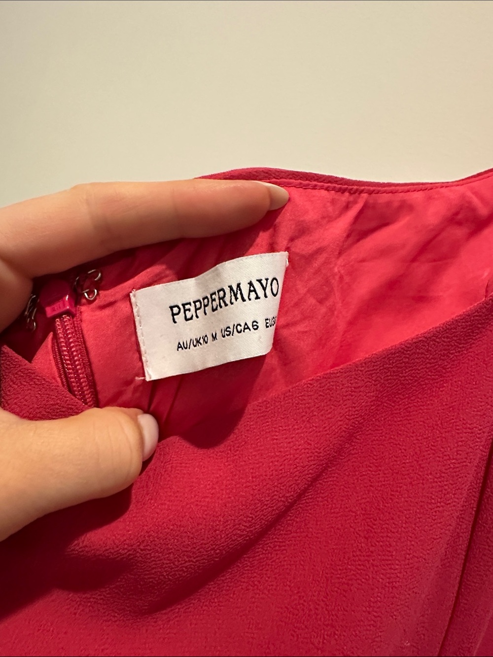 Peppermayo Fuchsia Ruffle Halter Mini Dress - Picture 6 of 6